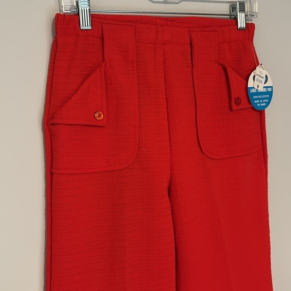 NWT vintage Miss Holly high waisted pocketed red pant size 8 - Picture 2 of 5